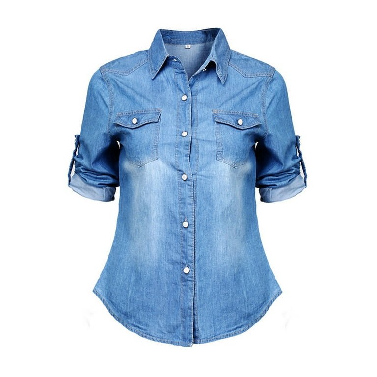 NEW-Womens-Denim-Shirt-Ladies-Classic-Fitted-Shirts-Size-8-10-12-14-Blue-Jeans-Dark-Blue-XL_afb9e95e-b04f-43ea-8610-6a804bfcec3c_1.3f3ad0b2ab6e46f04a619